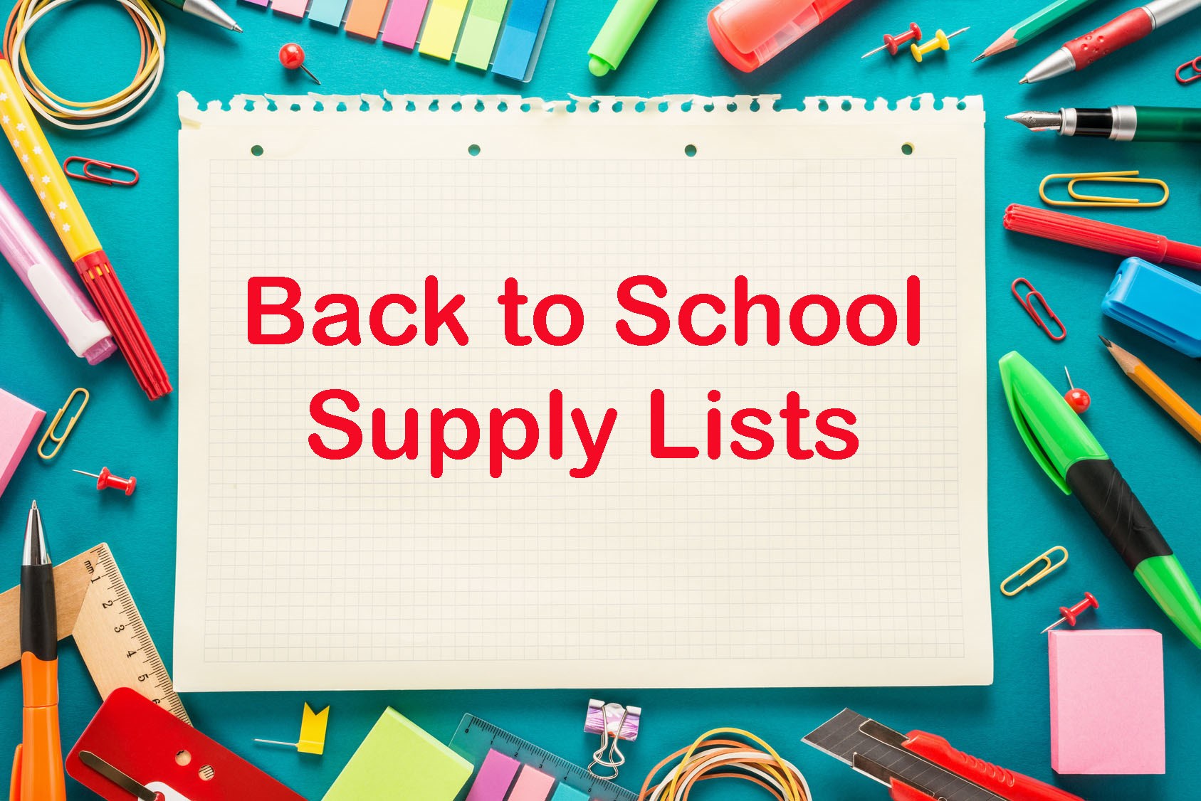 2019-2020 Supply Lists - School News - Holmes County High School